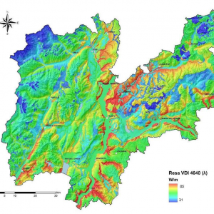 Mappa geotermica del Trentino