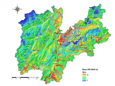 mappa geotermica del Trentino