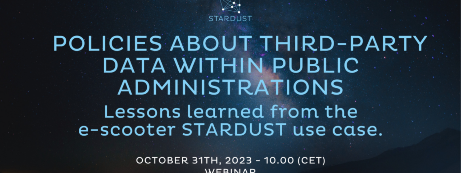 Sturdust Project Webinar Series