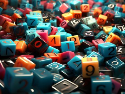 AdobeStock_635790738_Block of random number background. Generative AI technology.