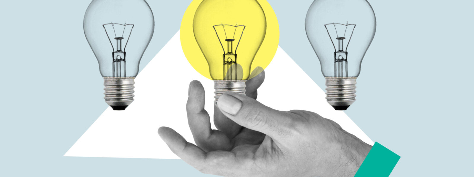 Business concept with lightbulbs as symbol of idea, creativity, think concept. Keep it simple