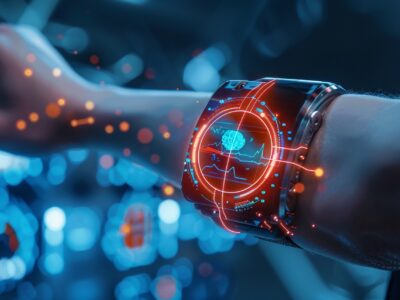 Witness the integration of nanoscale biosensors into wearable devices, allowing for real-time monitoring of vital signs and early detection of health issues,